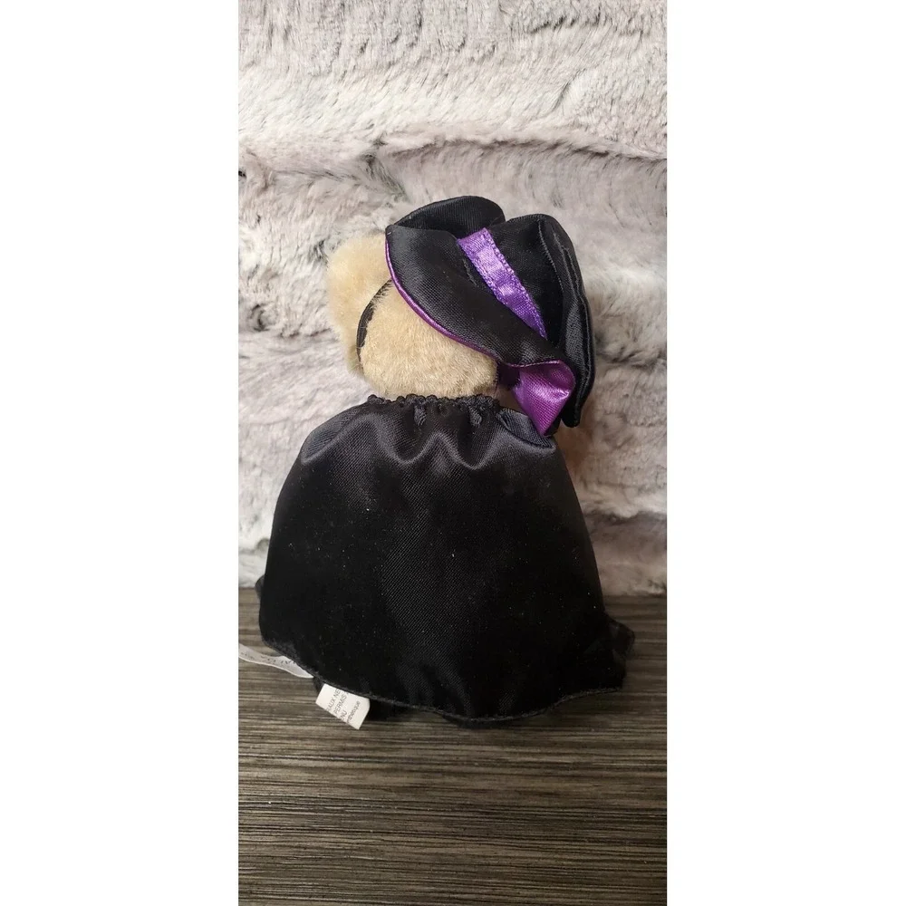 Ganz Wee Bear Village Esmeralda Witch Plush 1999 Halloween Black Cape Costume